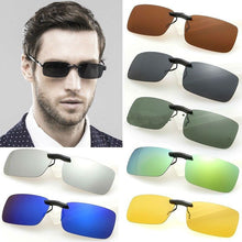 Load image into Gallery viewer, Polarized Day Night Vision Flip-up Clip-on Lens Driving Glasses Sunglasses